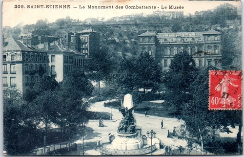 Saint etienne cartolina - saint,