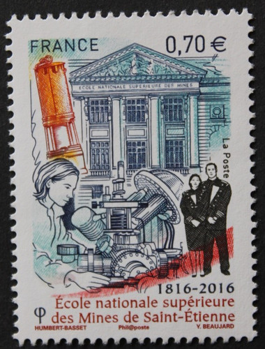 Francobollo francia ens - francobollo,