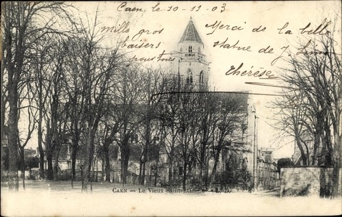 Cartolina caen calvados - caen, calvados,
